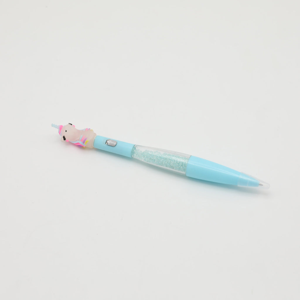 Cute Ball Pen With Beads Filling Uni