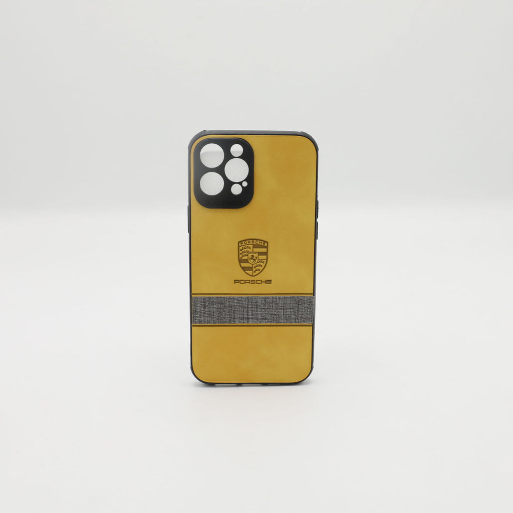 Iphone12 Pro Max  Mobile Pouch Leahter Yellow Rs 250