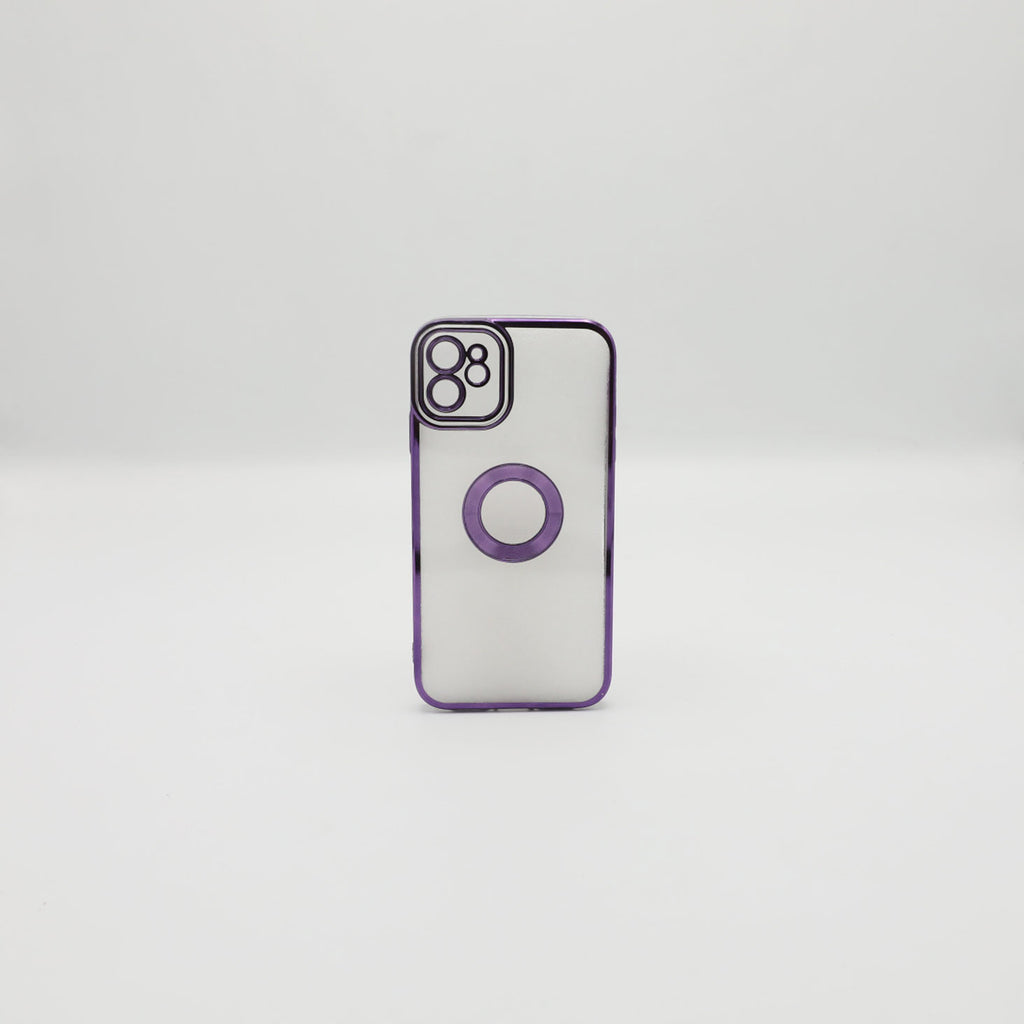 Iphone 11 Mobile Pouch Purple Transparent Back Rs 450