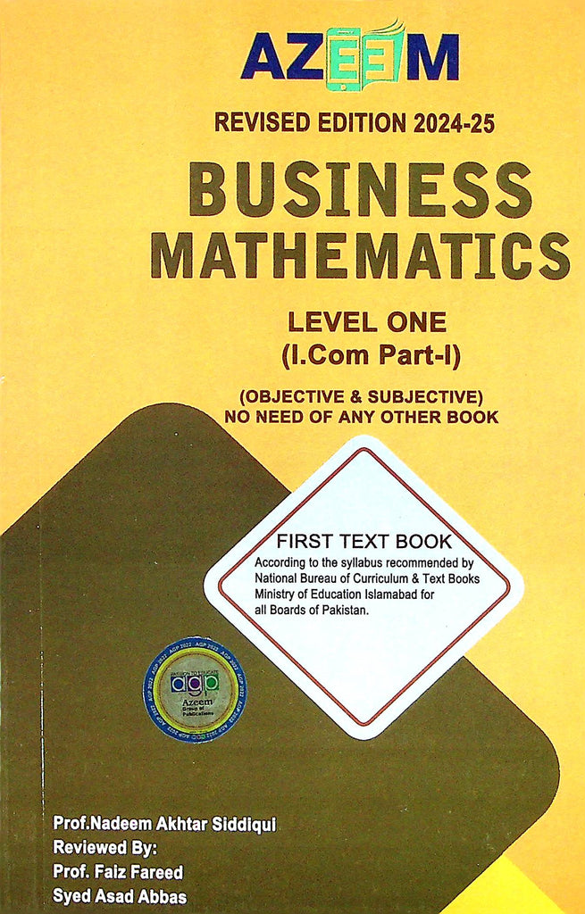 Business Mathematics Level One I.Com Part 1