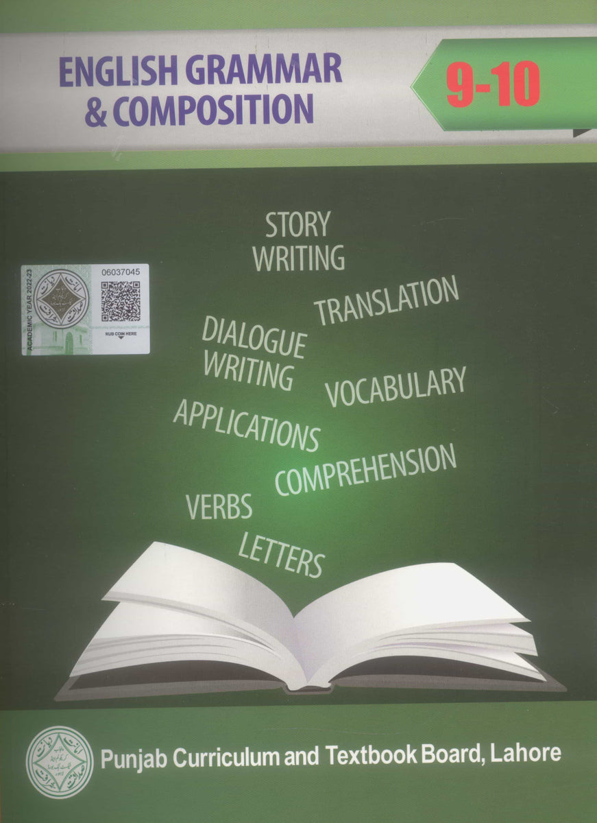 English Grammar Composition Class 9th 10th Ptb Iftikhar Book Depot 6332